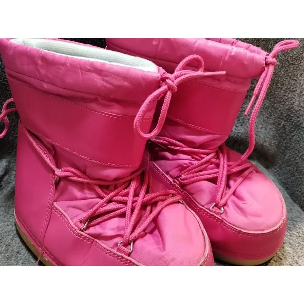 Nova Kids Moon Boots - Girls - Fuchsia Pink - Size 3 - Snow - Warm - Insulated